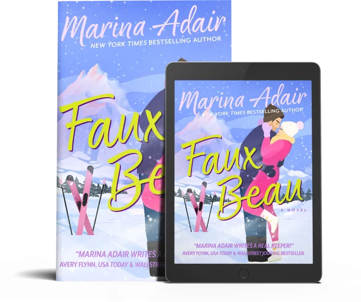 Standing Paperback + Tablet mockup - 01 Faux Beau